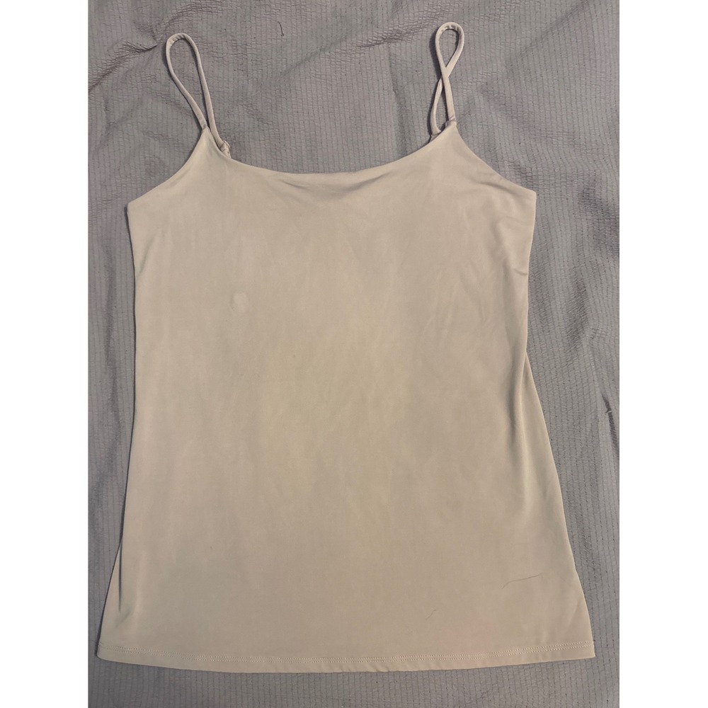 Express Pale Pink Body Contour Slimming Cami Tank Top, Size Medium